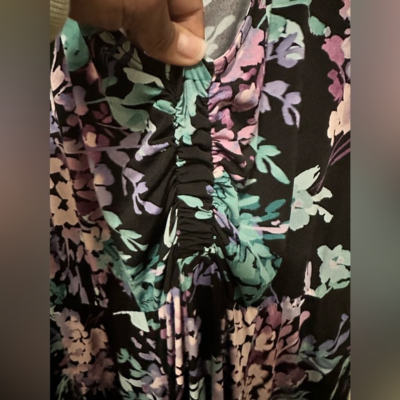 Torrid Midi Studio knit ruched front dress size 4 - Picture 4 of 9